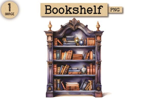 Bookshelf Watercolor Clipart PNG: A Designer's Guide
