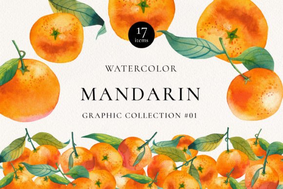 Orange Mandarin Watercolor: Crafting Visual Stories with Texture