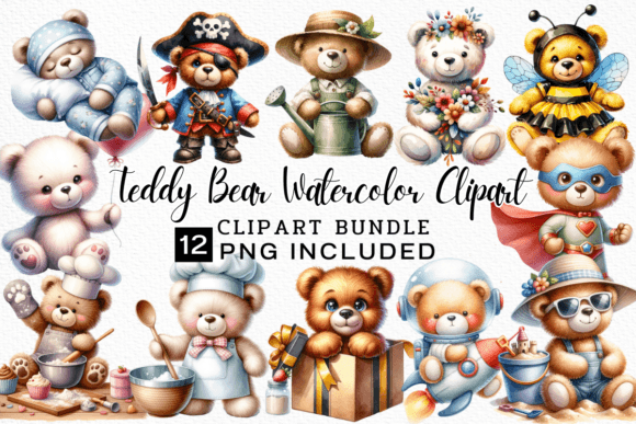 Teddy Bear Watercolor Clipart PNG: A Designer's Guide