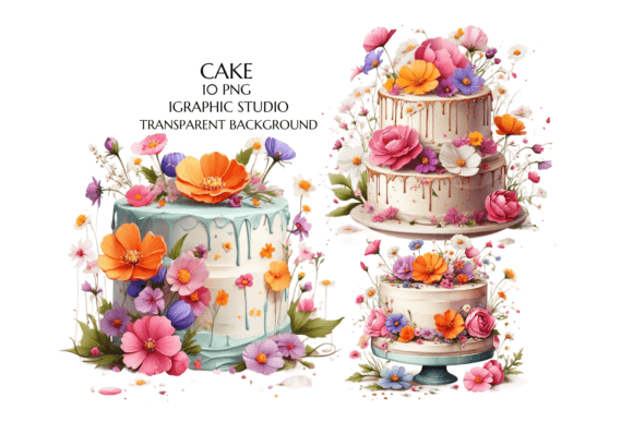 Watercolor Cosmo Wildflowers Cake: A Design Essential