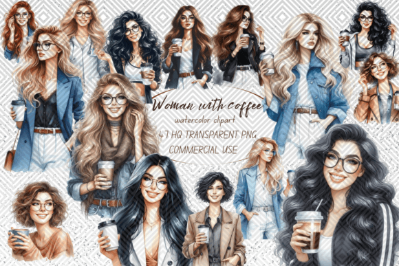 Watercolor Fashion Woman with Coffee: Where Art Meets Brand Strategy