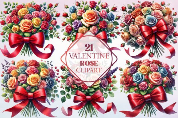 Watercolor Rose Clipart: A Gentle Power Move for Modern Design