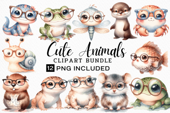 Why Watercolor Cute Animals PNG Clipart Wins in Design