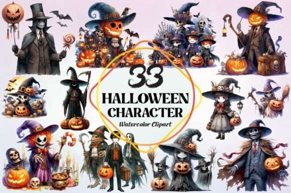 Why Watercolor Halloween Character Clipart Works
